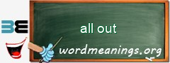 WordMeaning blackboard for all out